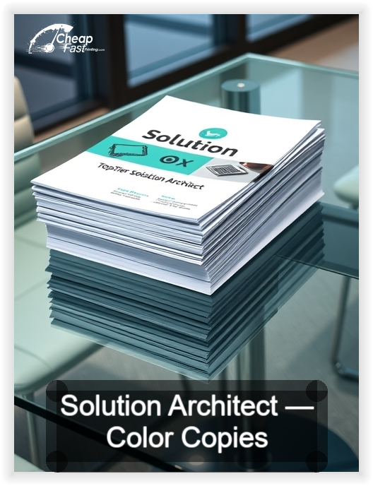 Solution Architect business card design sample