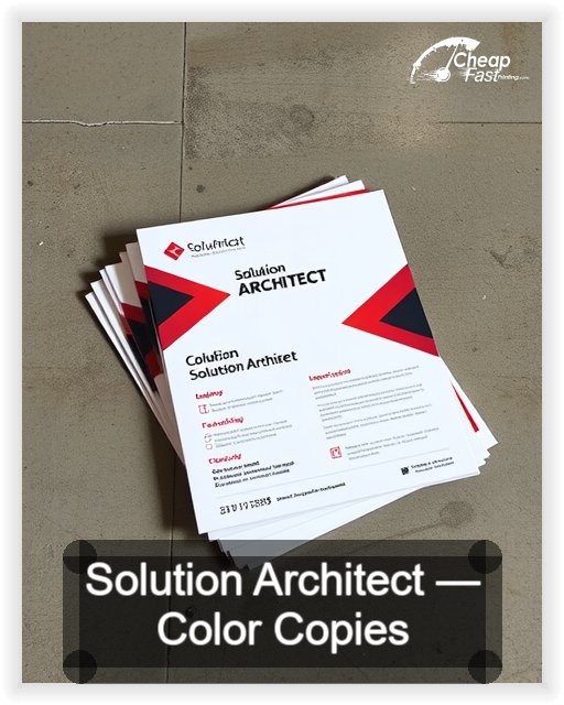 Solution Architect business card design sample
