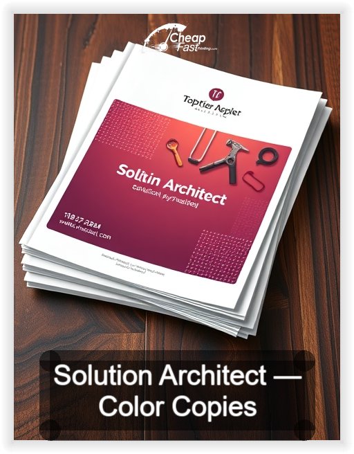 Solution Architect business card design sample