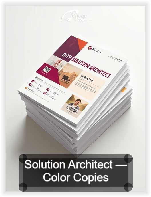 Solution Architect business card design sample