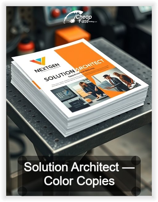 Solution Architect business card design sample