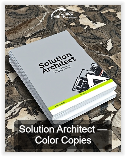 Solution Architect business card design sample