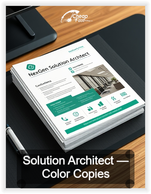 Solution Architect business card design sample