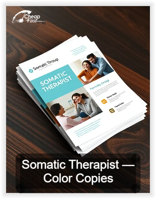 Somatic Therapist business card design sample