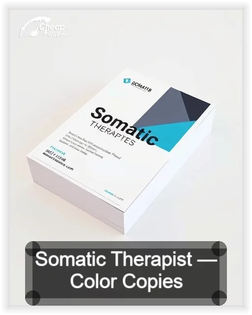 Somatic Therapist business card design sample