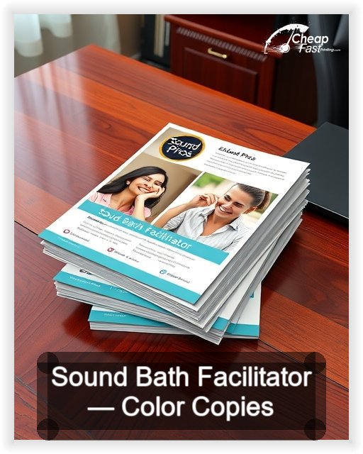 Sound Bath Facilitator business card design sample