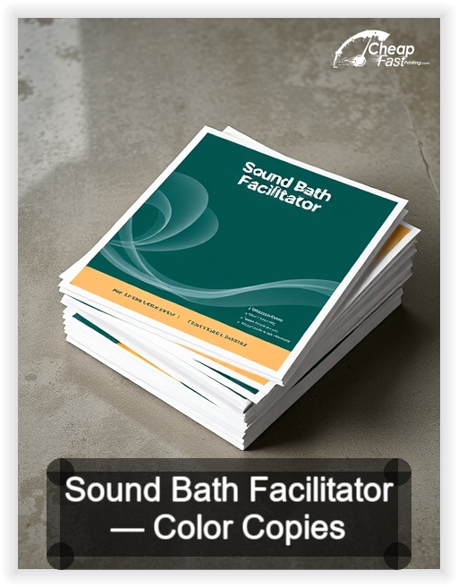 Sound Bath Facilitator business card design sample