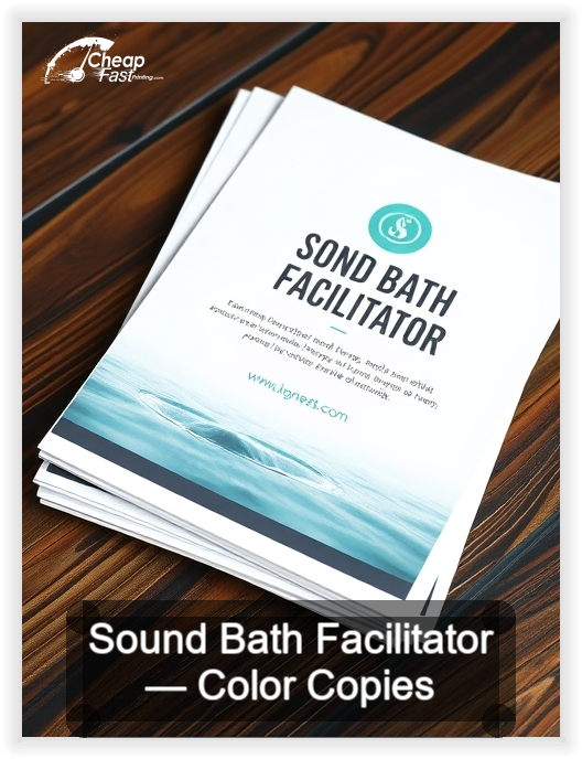 Sound Bath Facilitator business card design sample