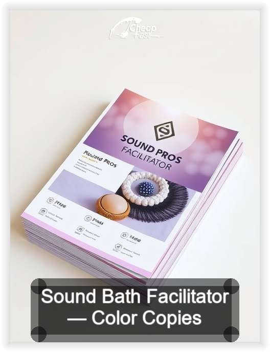 Sound Bath Facilitator business card design sample