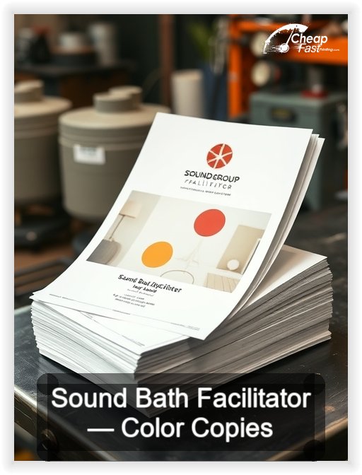 Sound Bath Facilitator business card design sample