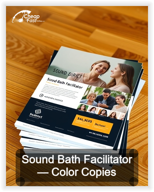 Sound Bath Facilitator business card design sample