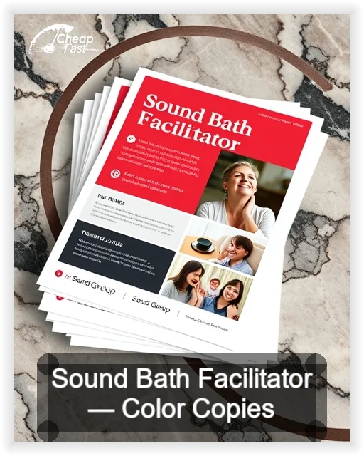 Sound Bath Facilitator business card design sample