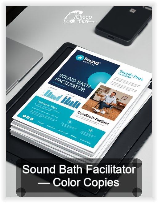 Sound Bath Facilitator business card design sample