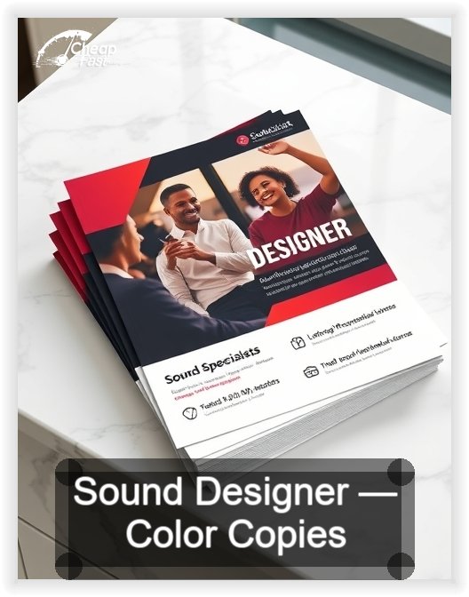 Sound Designer business card design sample