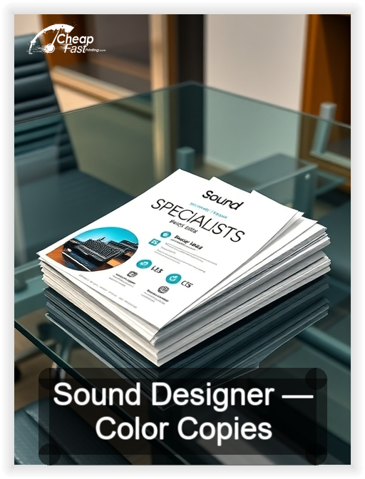 Sound Designer business card design sample