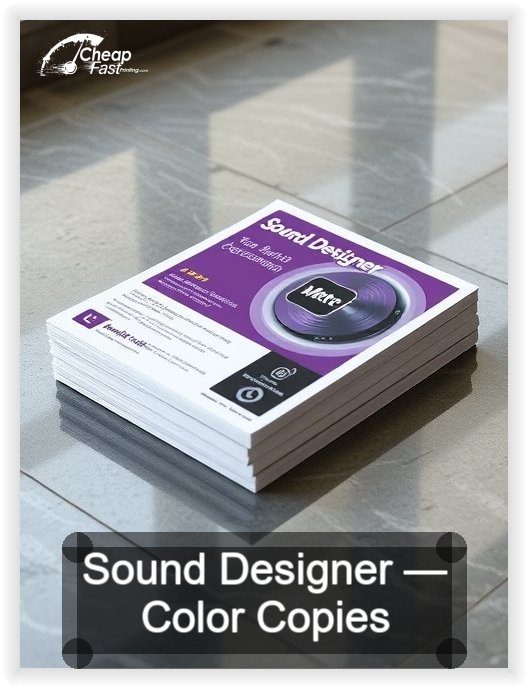 Sound Designer business card design sample