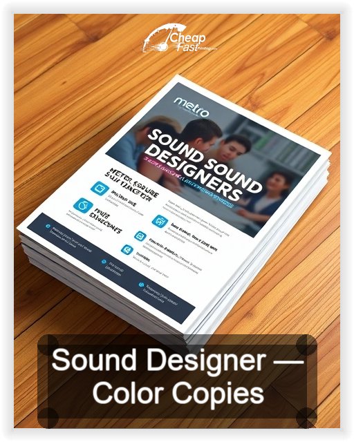 Sound Designer business card design sample