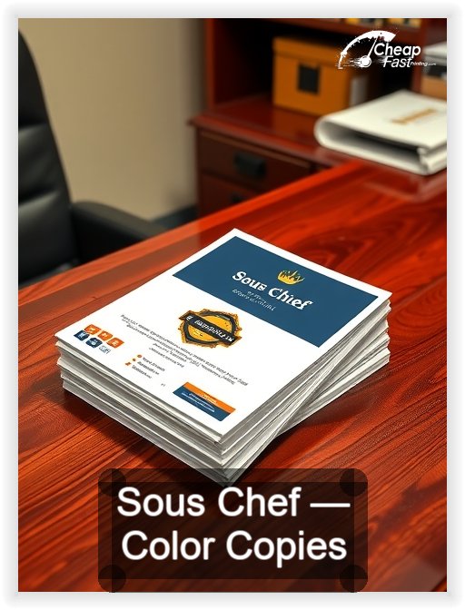 Sous Chef business card design sample
