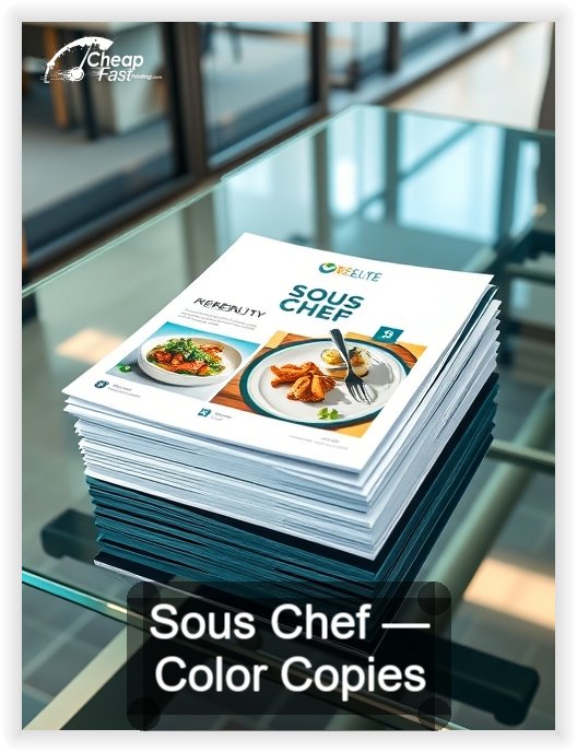 Sous Chef business card design sample