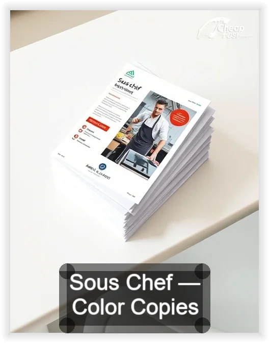 Sous Chef business card design sample