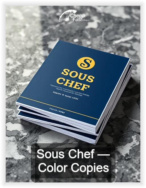 Sous Chef business card design sample