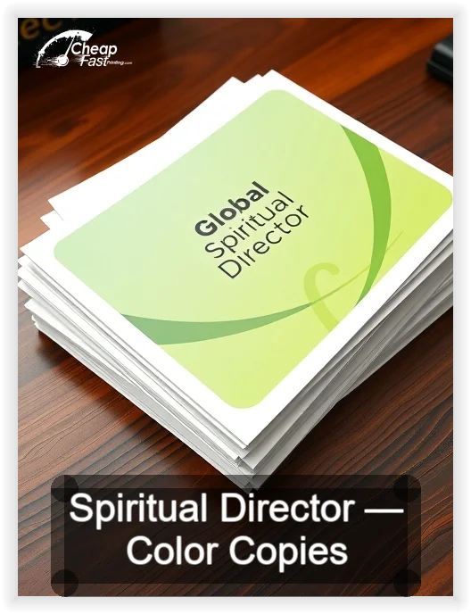 Spiritual Director business card design sample