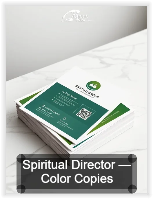 Spiritual Director business card design sample