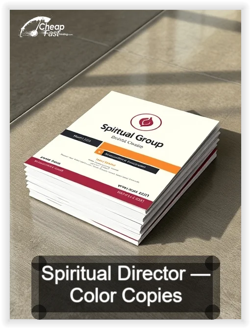 Spiritual Director business card design sample