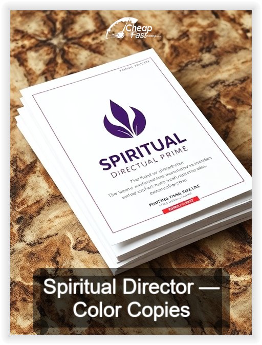 Spiritual Director business card design sample