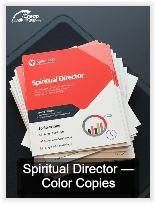 Spiritual Director business card design sample