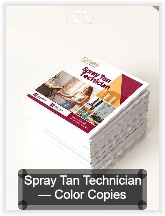 Spray Tan Technician business card design sample