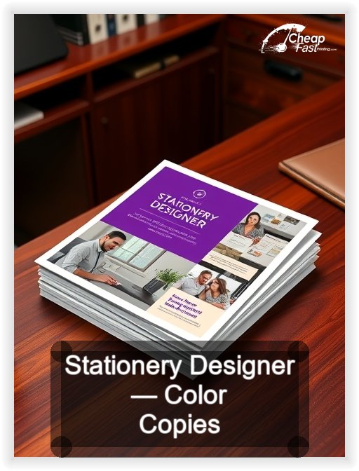 Stationery Designer business card design sample