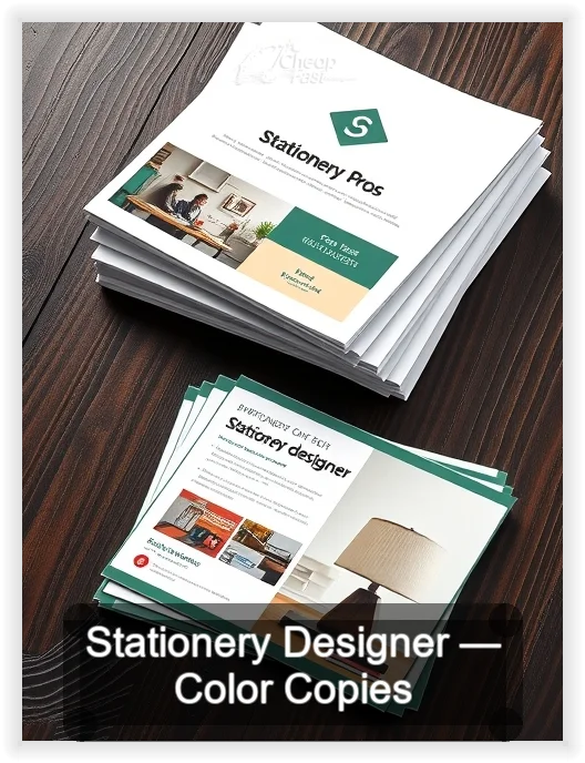 Stationery Designer business card design sample