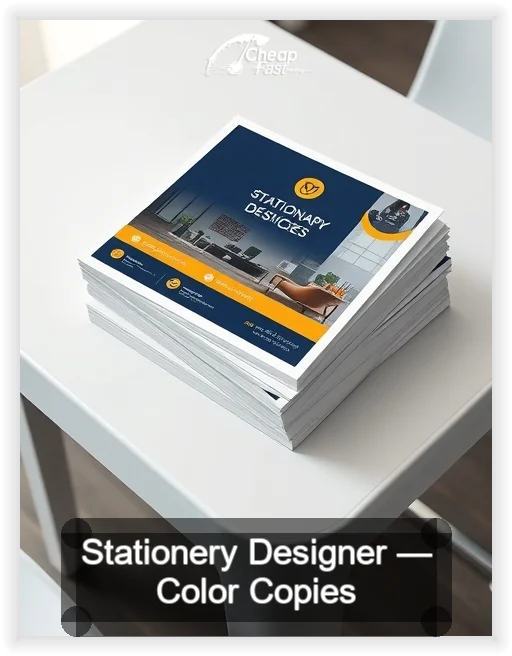 Stationery Designer business card design sample