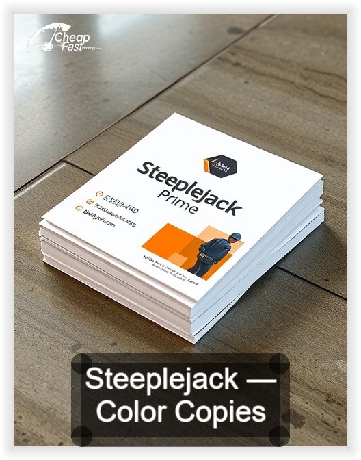 Steeplejack business card design sample