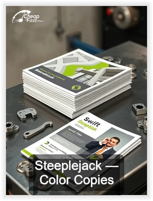 Steeplejack business card design sample
