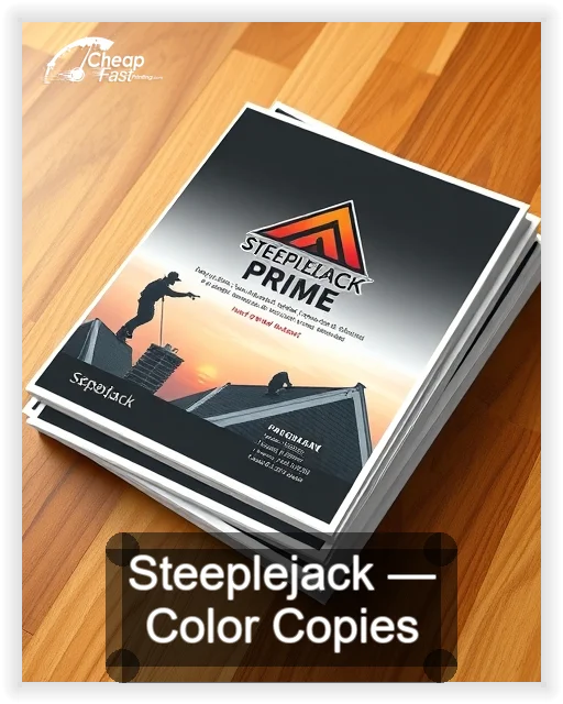 Steeplejack business card design sample