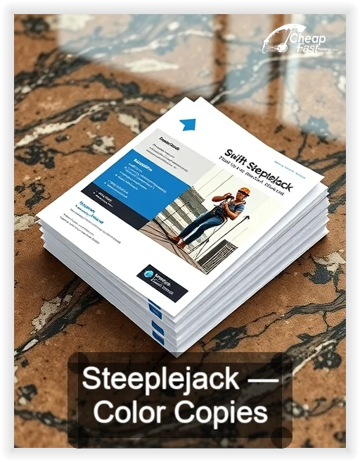 Steeplejack business card design sample