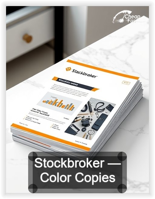 Stockbroker business card design sample