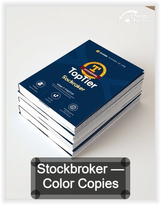 Stockbroker business card design sample