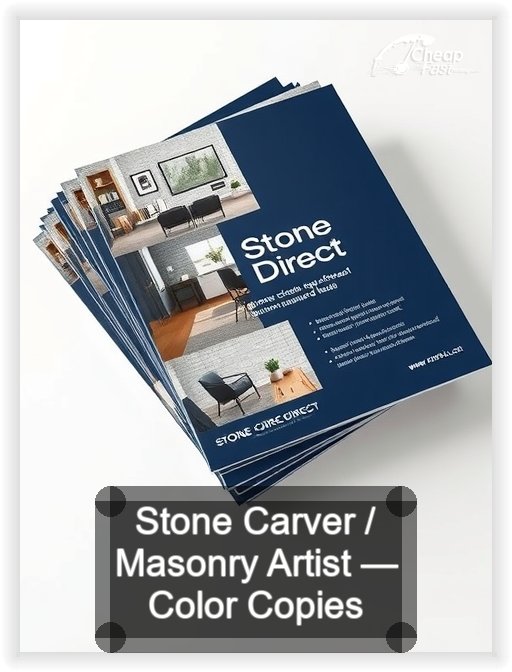 Stone Carver Masonry Artist business card design sample