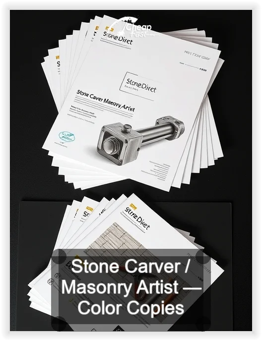 Stone Carver Masonry Artist business card design sample