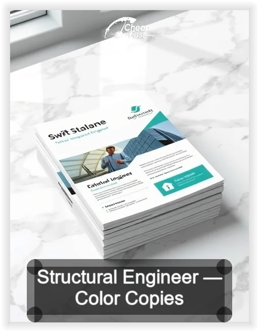 Structural Engineer business card design sample