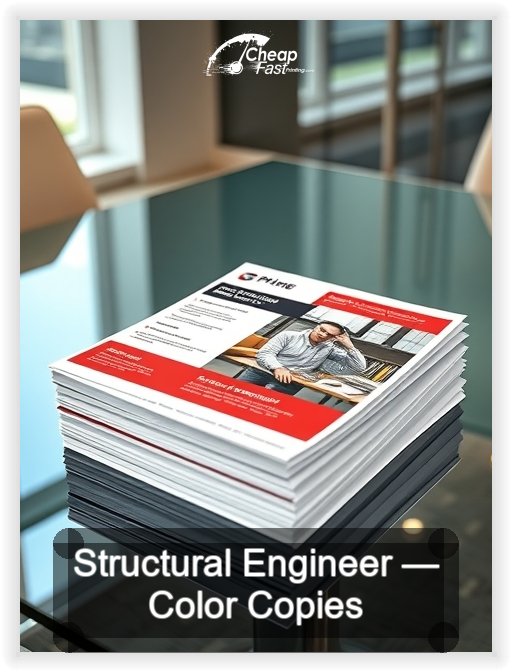 Structural Engineer business card design sample