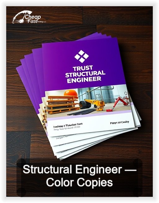Structural Engineer business card design sample