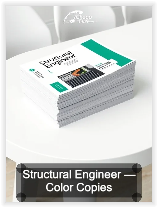 Structural Engineer business card design sample