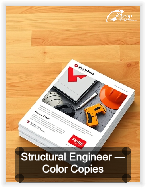 Structural Engineer business card design sample
