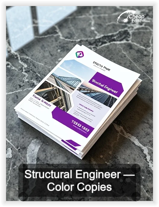 Structural Engineer business card design sample