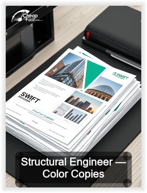 Structural Engineer business card design sample
