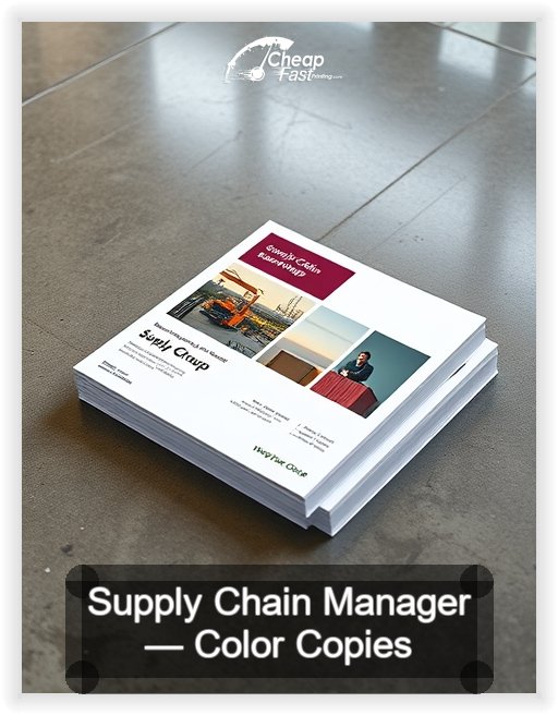 Supply Chain Manager business card design sample
